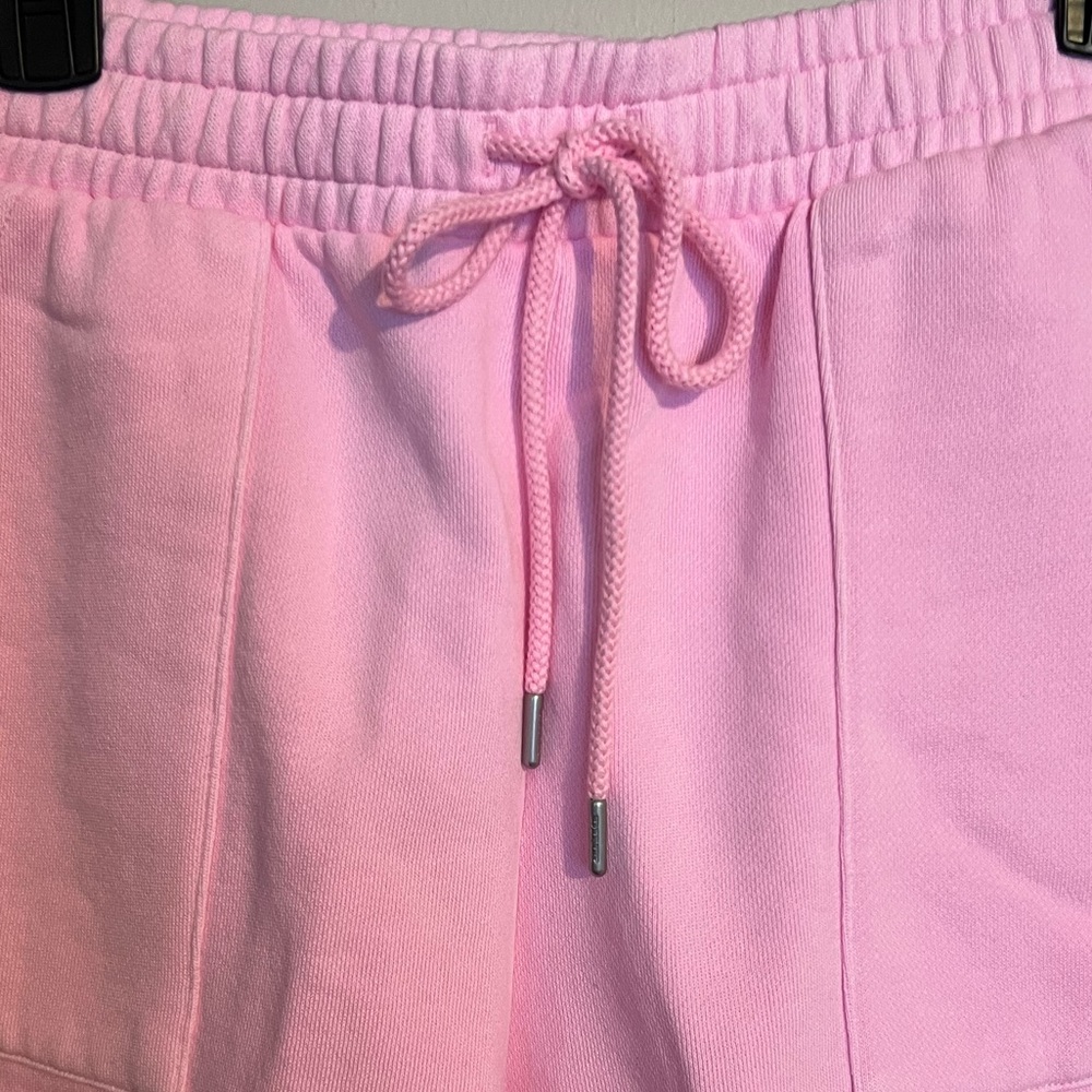 PINK VICTORIA’S SECRET Ivy Fleece Sweat Shorts High Rise Pink Lollipop Logo XL - Picture 6 of 12